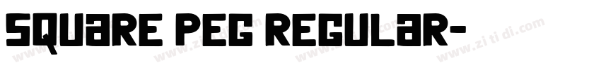 Square Peg Regular字体转换